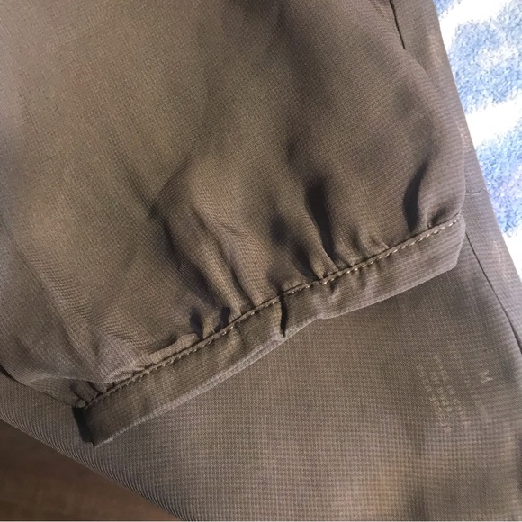 BCBGMaxAzria Grey Sheer Blouse - Size Medium - Picture 5 of 5